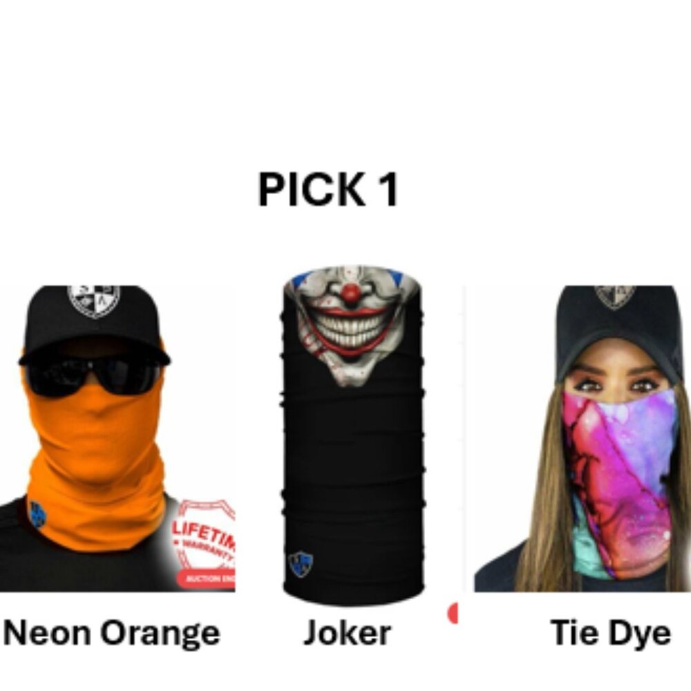 Salt Armour SA Company Face Shield Sun Mask Balaclava Neck Gaiter Joker Neon Dye